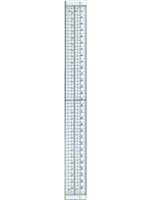 Metal Edge Craft Ruler With Stitching holes 300mm x 35mm
