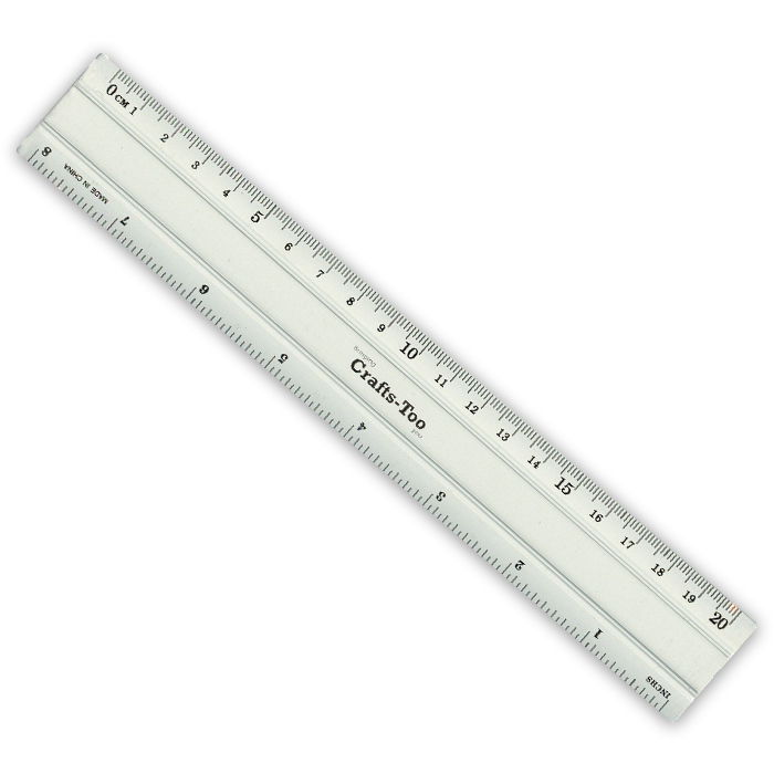 Crafts Too - Aluminium Ruler 20cm