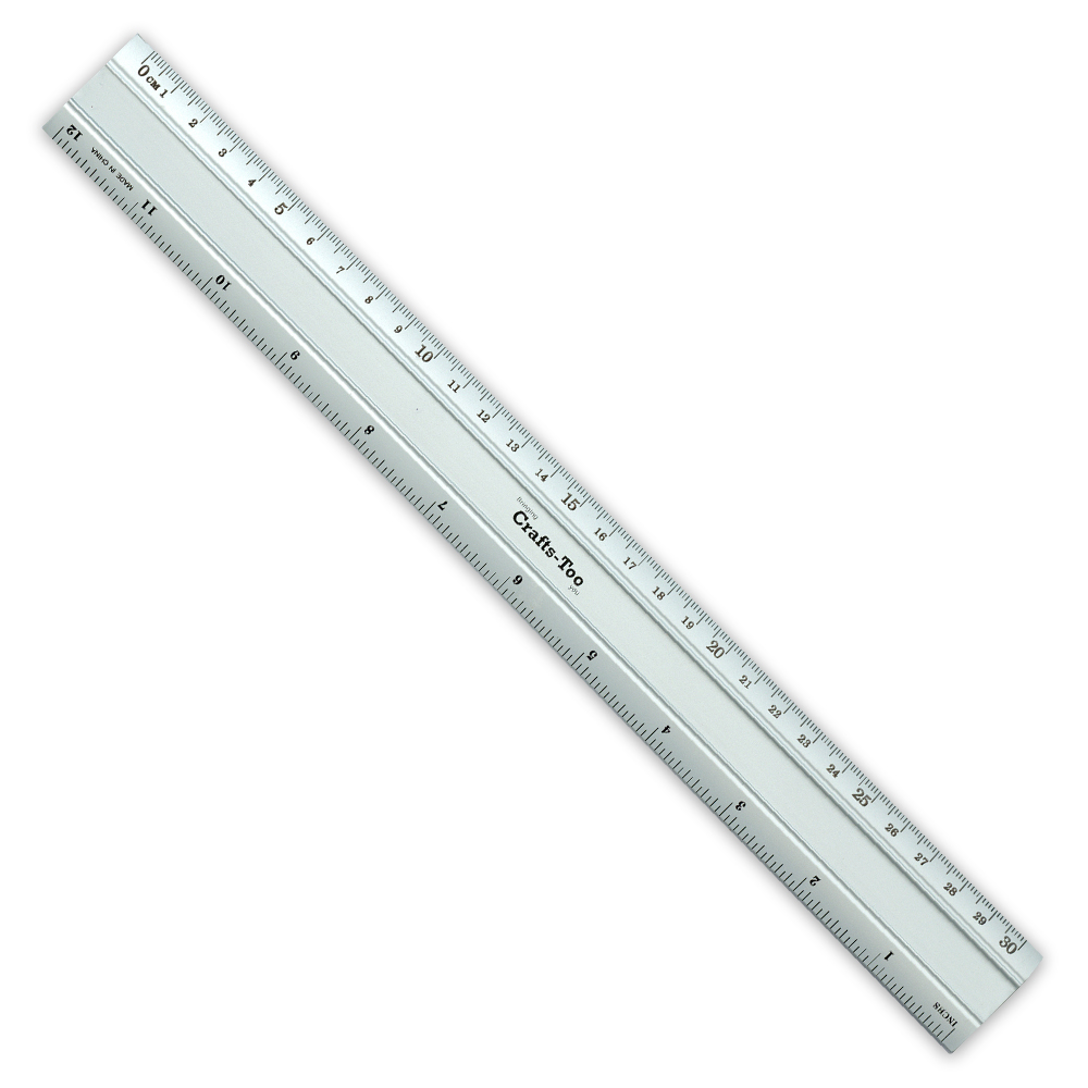 Crafts Too - Aluminium Ruler 30cm