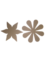 Crafts Too Chipboard Flowers - 8cm, 2 designs, 20pcs