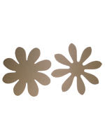 Crafts Too Chipboard Flowers - 8cm, 2 designs, 20pcs