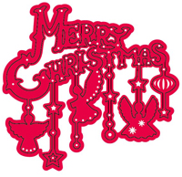 Crafts Too Cutting and Embossing Stencils - Merry Christmas Angels
