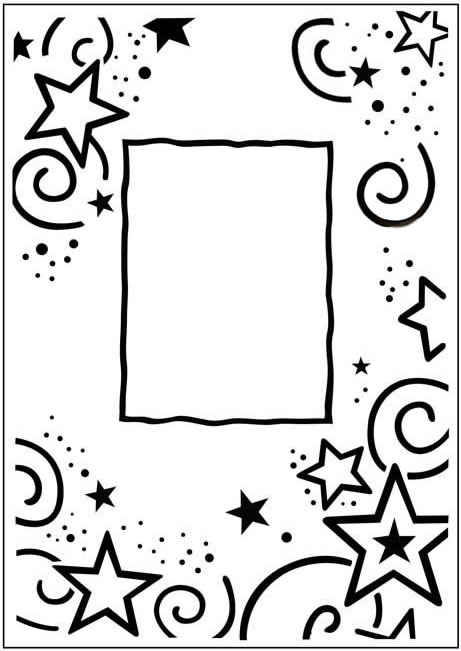 SPECIAL OFFER 50% OFF Crafts Too Embossing Folder (approx 10.5cm x 15cm) - Stars Frame