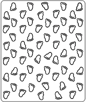 Crafts Too Embossing Folder - Babies Feet