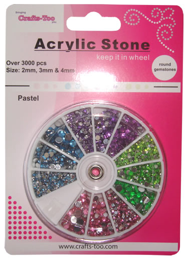 Crafts Too Acrylic Stones Wheel - Pastel Set