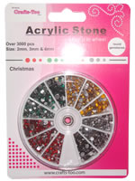 Crafts Too Acrylic Stones Wheel - Christmas Set