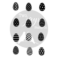 Two Jays Finger Stamps - Easter Eggs (12pcs)
