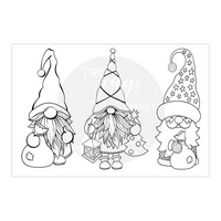 Two Jays Stamps - Festive Gnomes (3pcs)
