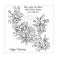 Two Jays Stamps - Spring Flower Bough