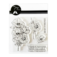 Two Jays Stamps - Anemones (5pcs)
