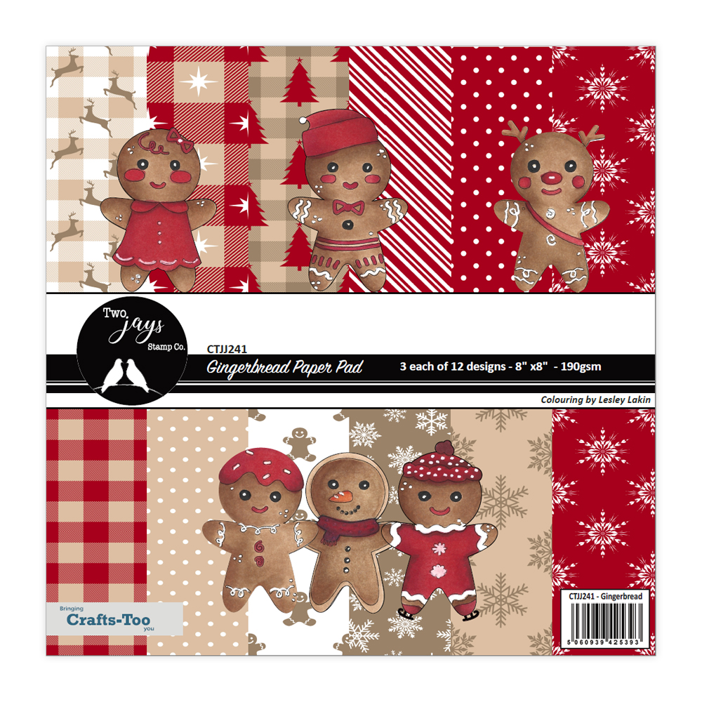 NEW Two Jays Stamps Paper Pad - Gingerbread