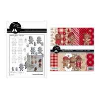 Two Jays Stamps Cutting Die - Sams Gingerbread + FREE CTJJ241 PAPER PAD