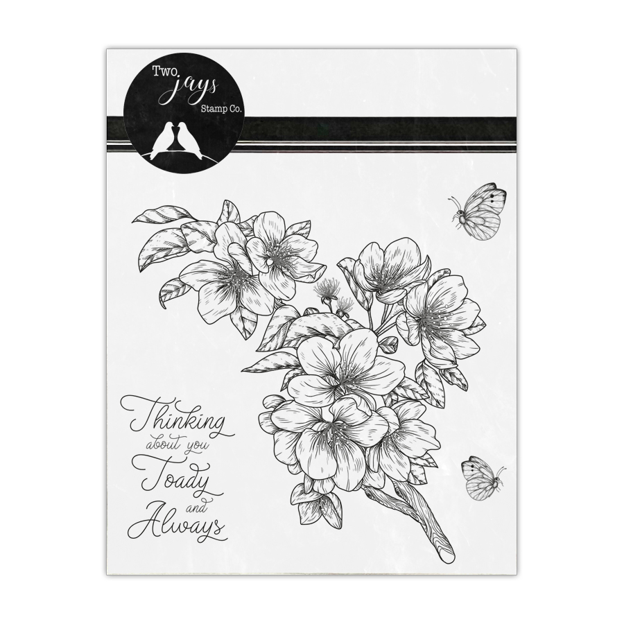 OUT OF STOCK Two Jays Stamps - Apple Blossom