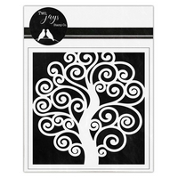 OUT OF STOCK Two Jays Stencil - Swirl Tree