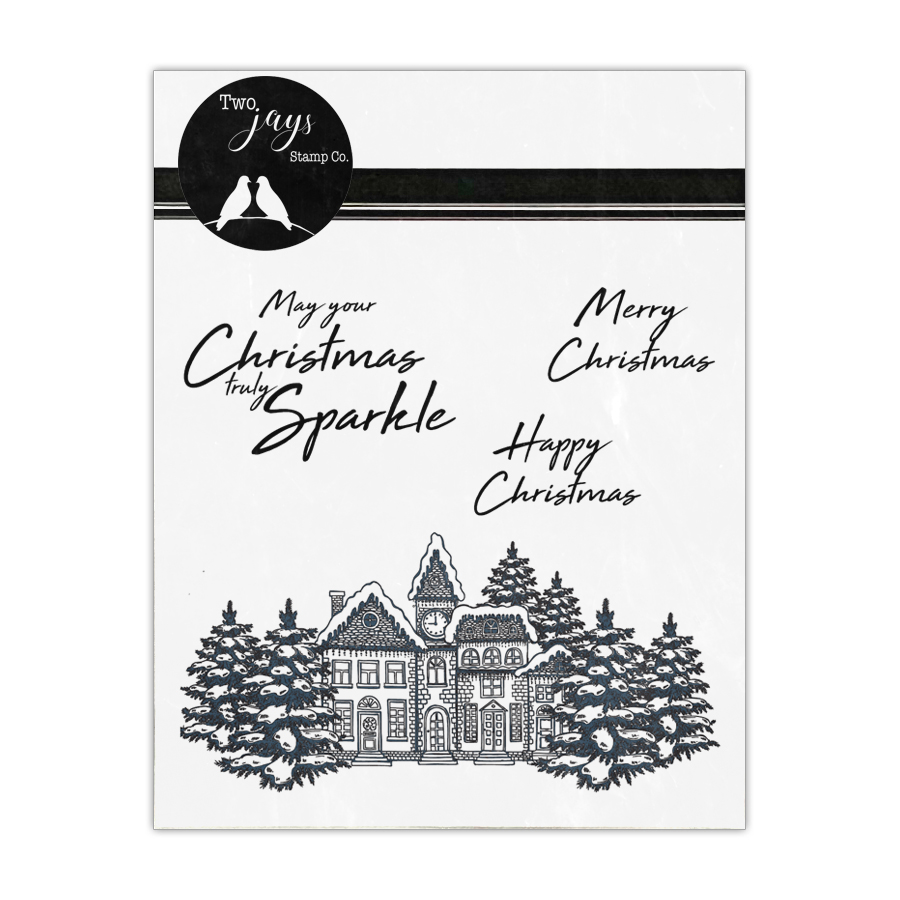 BACK IN STOCK Two Jays Stamps - Christmas Houses