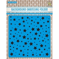 NEW Nellie Snellen 3D Embossing Folder - Background Stars and Dots