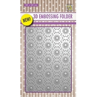 Nellie Snellen 3D Embossing Folder - Background Flowers 1