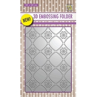 Nellie Snellen 3D Embossing Folder - Background Flowers 2 