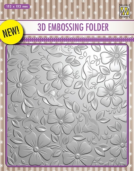 Nellie Snellen 3D Embossing Folder - Flowers 3