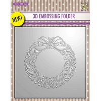 Nellie Snellen 3D Embossing Folder - Wreath