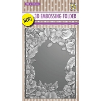 Nellie Snellen 3D Embossing Folder - Flower Frame