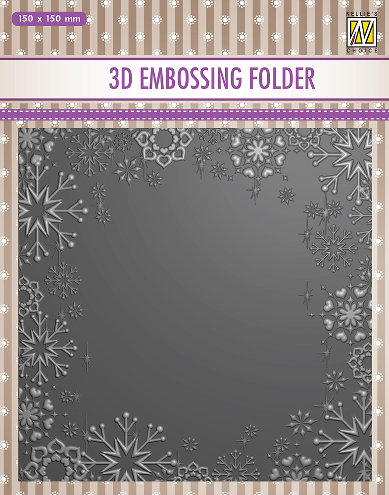 Nellie Snellen 3D Embossing Folder - Snowflake Frame