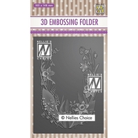 Nellie Snellen 3D Embossing Folder - Flower Frame