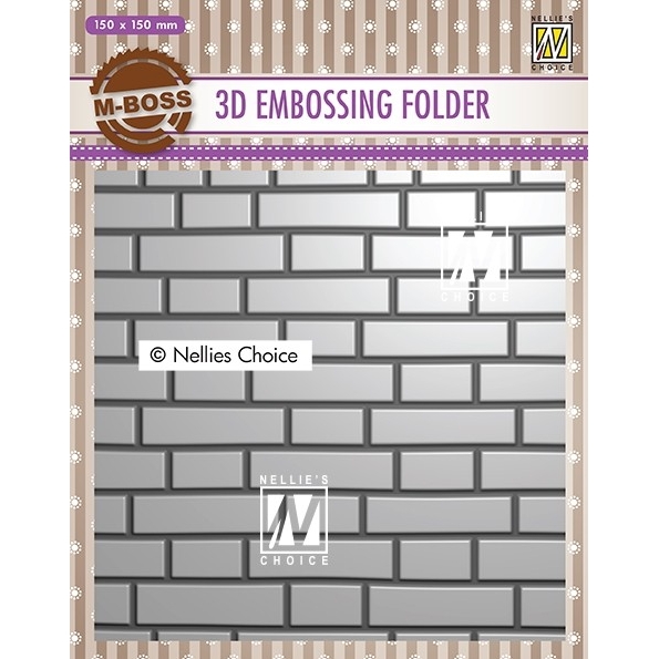 Nellie Snellen 3D Embossing Folder - Brick Wall