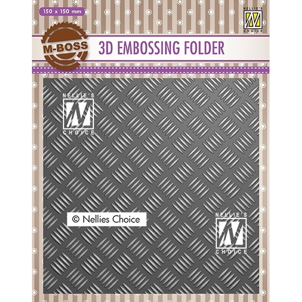 Nellie Snellen 3D Embossing Folder - Stripe Pattern 1