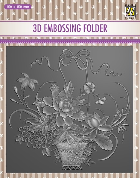 Nellie Snellen 3D Embossing Folder - Flower Bouquet