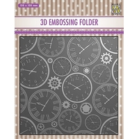 Nellie Snellen 3D Embossing Folder - Time