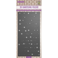 Nellie Snellen 3D Embossing Folder Slimline - Stars & Dots