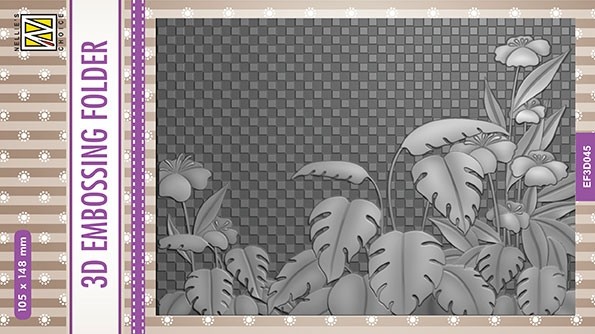 NEW Nellie Snellen 3D Embossing Folder - Monstera Deliciosa