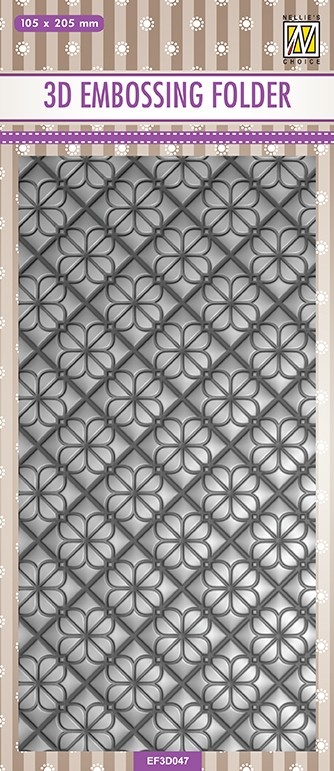 Nellie Snellen 3D Embossing Folder Slimline - Flower Backgrounds