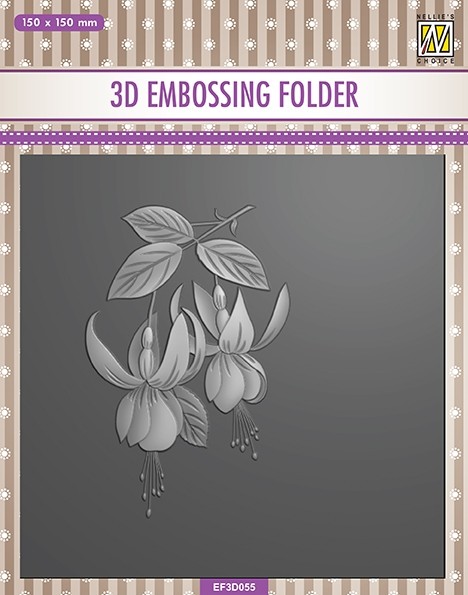 Nellie Snellen 3D Embossing Folder - Square Fuchsia