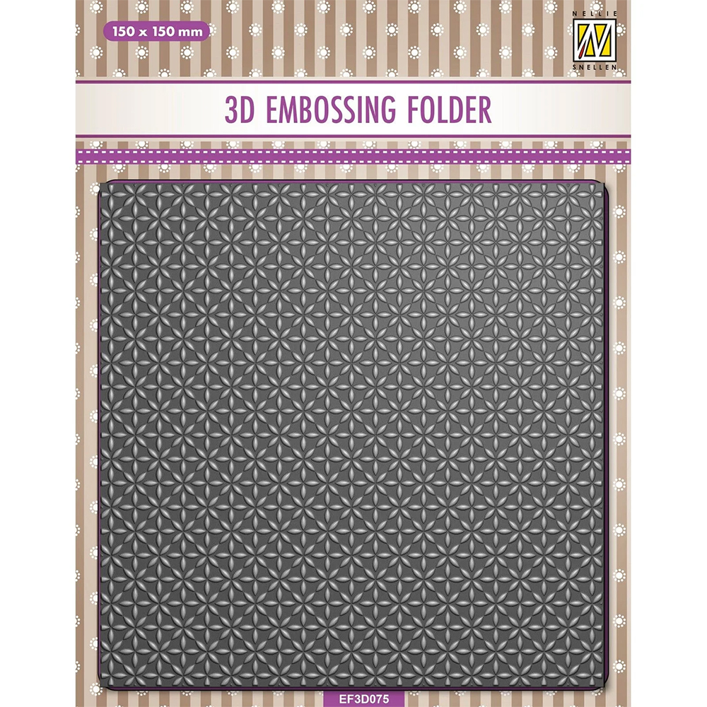 Nellie Snellen 3D Embossing Folder - Christmas Stars