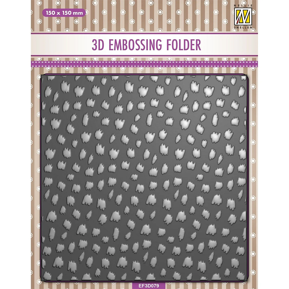 Nellie Snellen 3D Embossing Folder - Cheetah