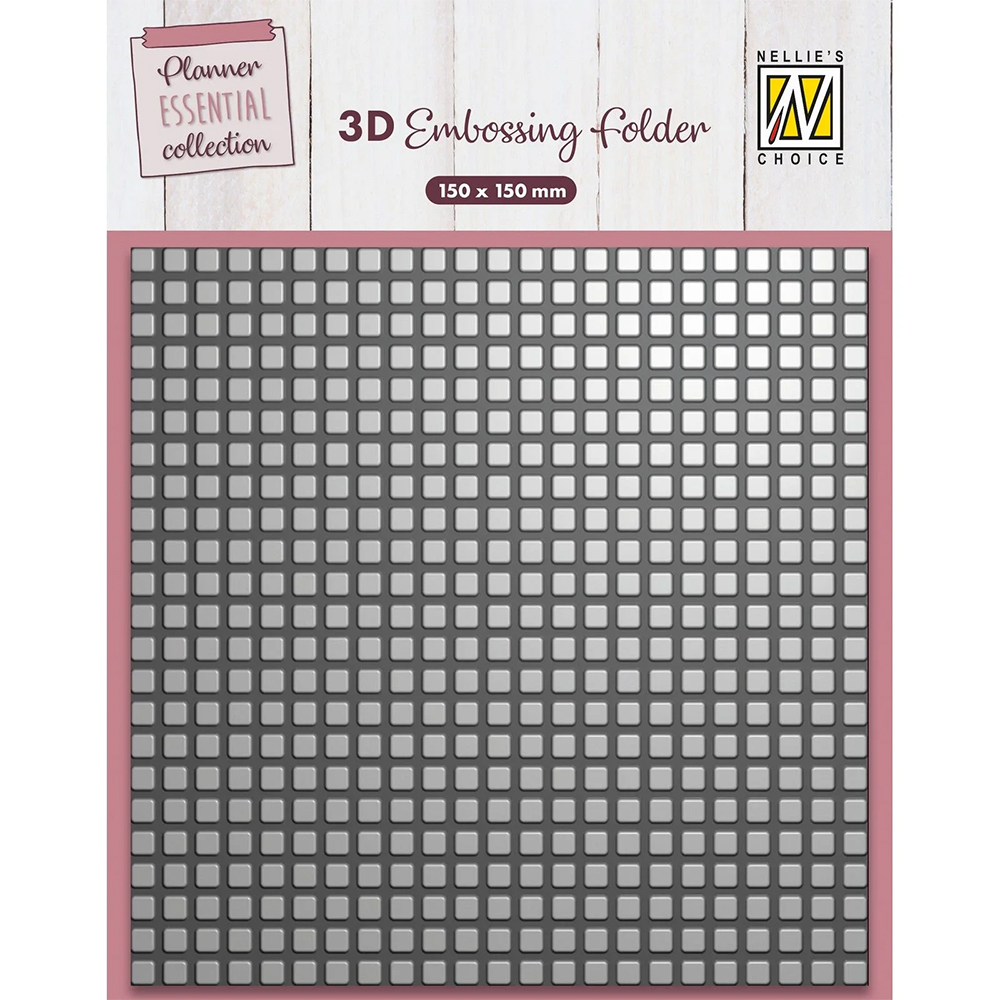 Nellie Snellen 3D Embossing Folder - Blocks