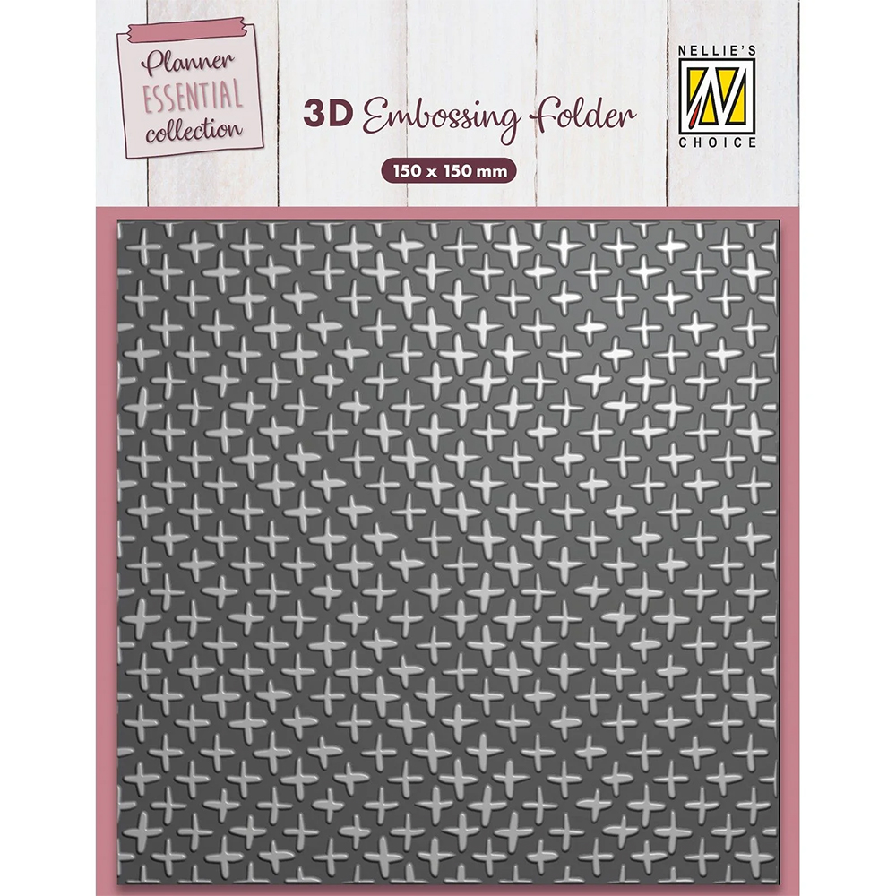 Nellie Snellen 3D Embossing Folder - Plus Signs