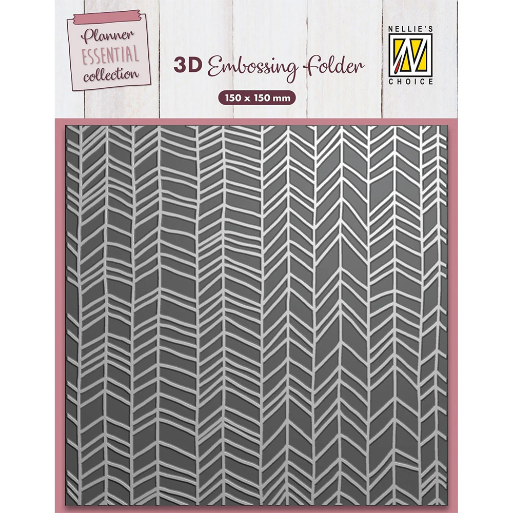 Nellie Snellen 3D Embossing Folder - Chevron