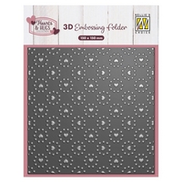 NEW Nellie Snellen 3D Embossing Folder - Hearts & Dots