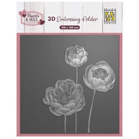NEW Nellie Snellen 3D Embossing Folder - FLowers