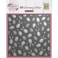 NEW Nellie Snellen 3D Embossing Folder - Bunnies And Eggs