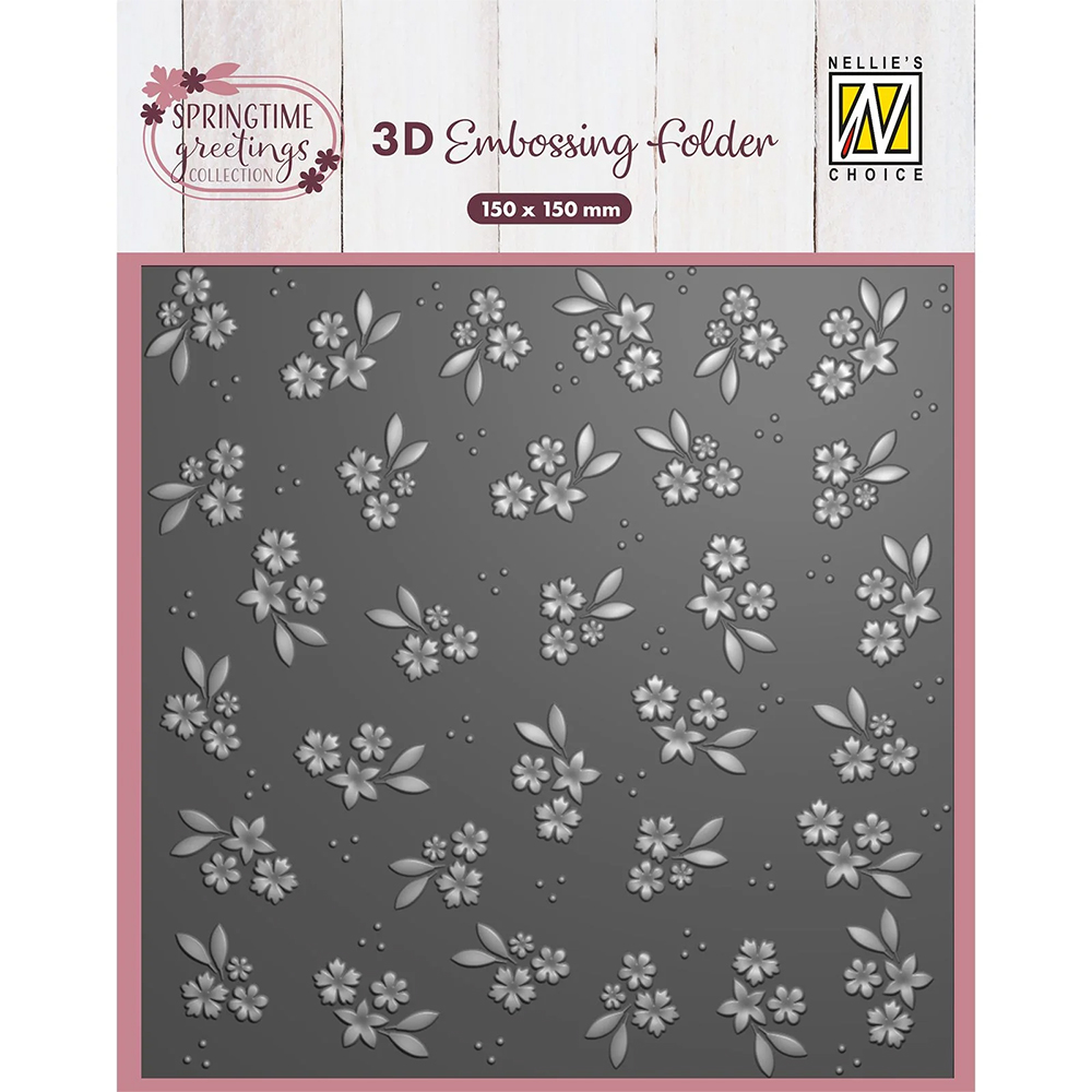 NEW Nellie Snellen 3D Embossing Folder - Spring Flowers