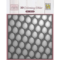 NEW Nellie Snellen 3D Embossing Folder - Background Balloons