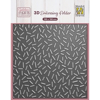 NEW Nellie Snellen 3D Embossing Folder - Background Confetti Sprinkles