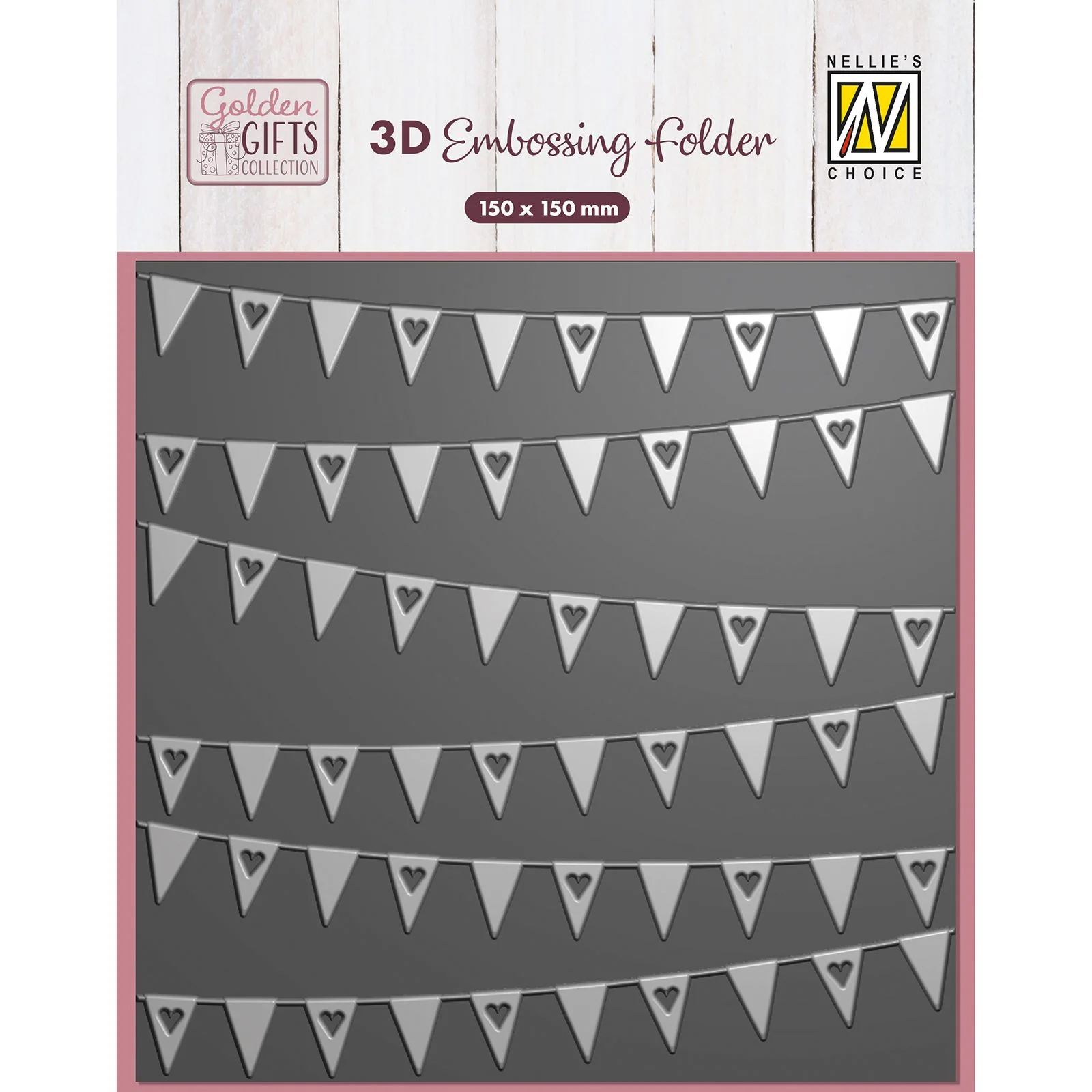 NEW Nellie Snellen 3D Embossing Folder - Background Banners