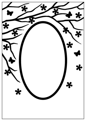 Nellie Snellen Embossing Folders - Oval (Spring in the air)