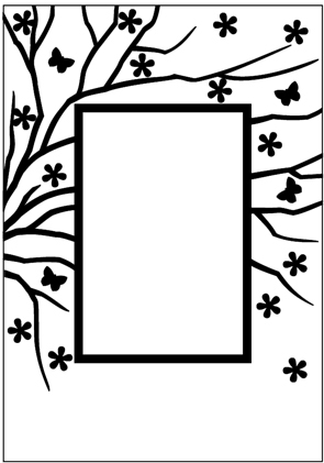 Nellie Snellen Embossing Folders - Rectangle (Spring in the air)