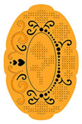 Elines Embroidery Stencil - Oval DU4